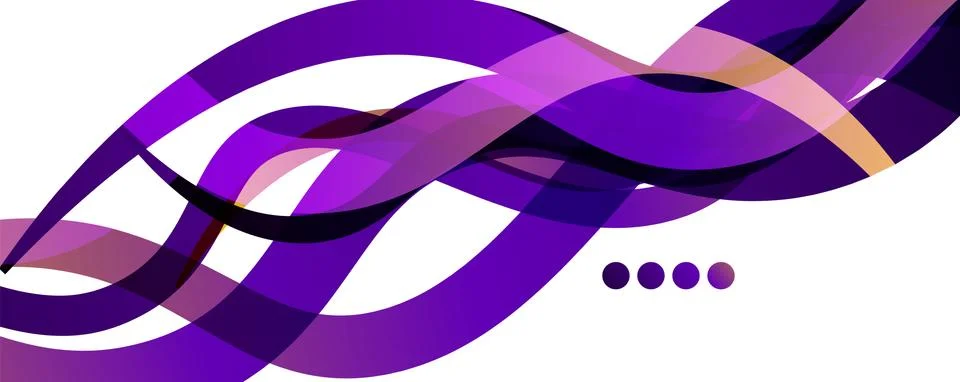 Abstract background - transparent overlapping wavy lines on white pattern イラスト素材