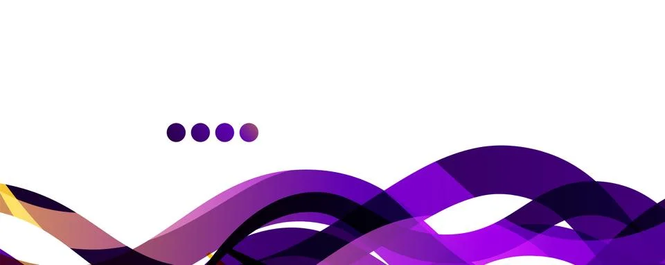Abstract background - transparent overlapping wavy lines on white pattern Illustrazione stock