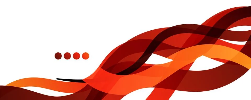 Abstract background - transparent overlapping wavy lines on white pattern Stock Illustration