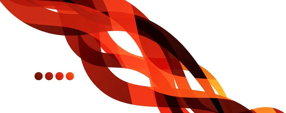 Abstract background - transparent overlapping wavy lines on white pattern Stock Illustration