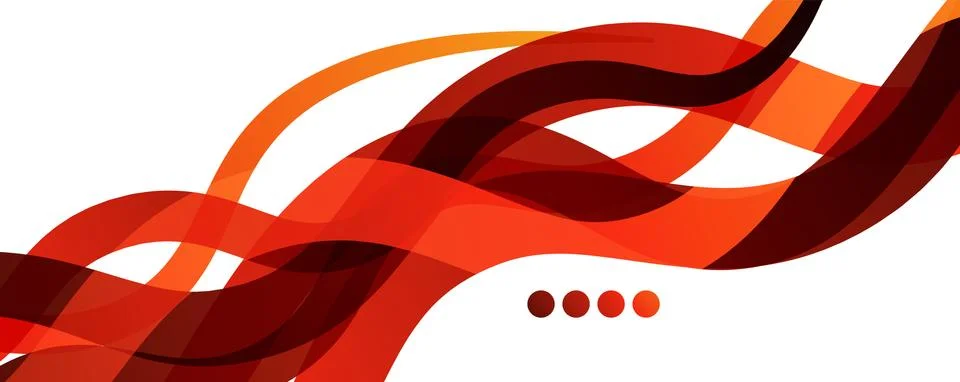 Abstract background - transparent overlapping wavy lines on white pattern Stock Illustration