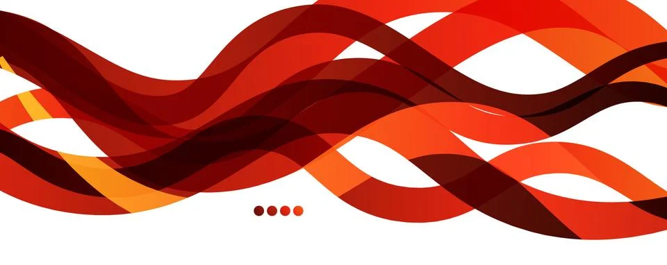 Abstract background - transparent overlapping wavy lines on white pattern Illustrazione stock