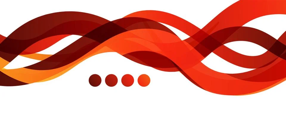 Abstract background - transparent overlapping wavy lines on white pattern Stock Illustration