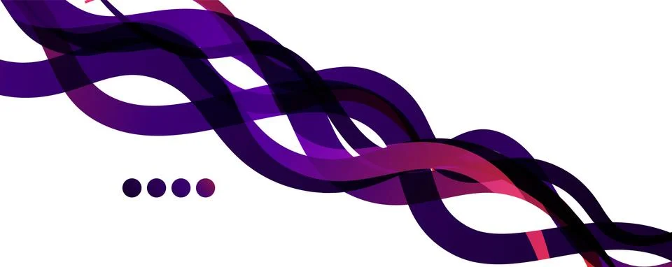 Abstract background - transparent overlapping wavy lines on white pattern 스톡 일러스트