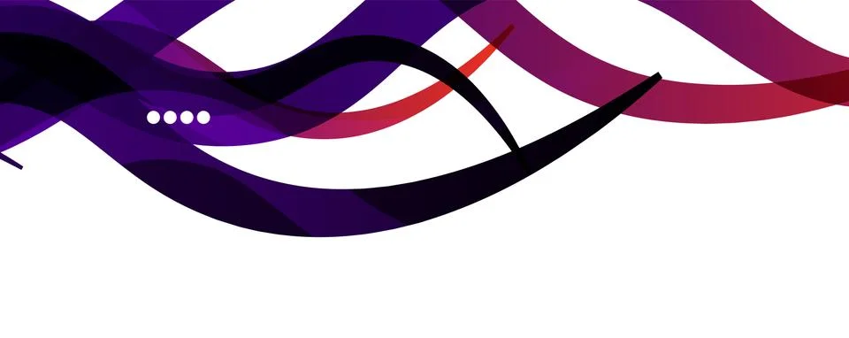 Abstract background - transparent overlapping wavy lines on white pattern Stock Illustration