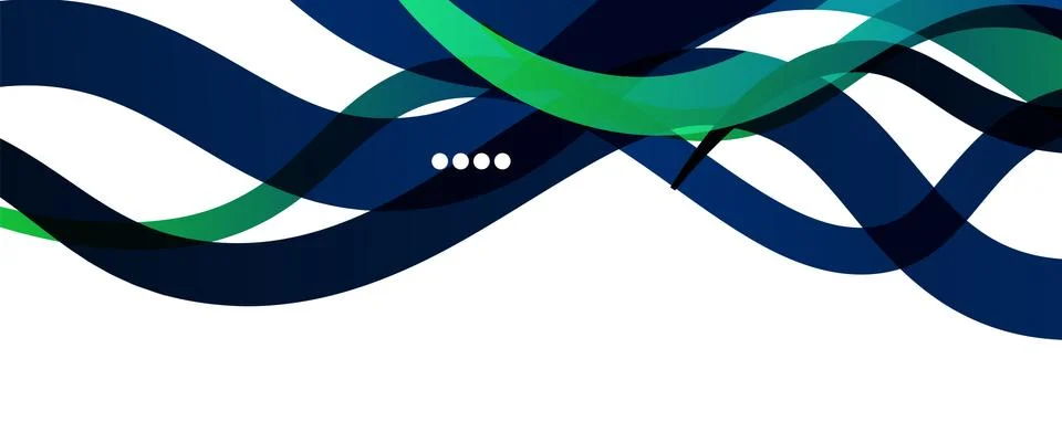 Abstract background - transparent overlapping wavy lines on white pattern イラスト素材