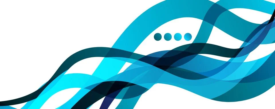 Abstract background - transparent overlapping wavy lines on white pattern 스톡 일러스트