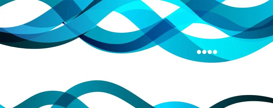 Abstract background - transparent overlapping wavy lines on white pattern 스톡 일러스트