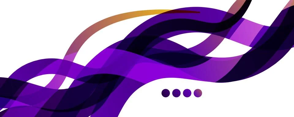 Abstract background - transparent overlapping wavy lines on white pattern Illustrazione stock