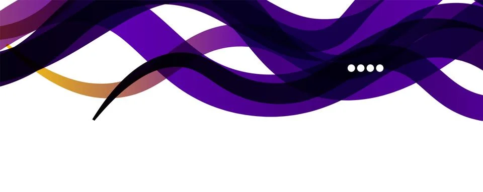 Abstract background - transparent overlapping wavy lines on white pattern Stock Illustration