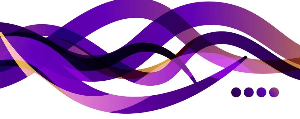 Abstract background - transparent overlapping wavy lines on white pattern 스톡 일러스트