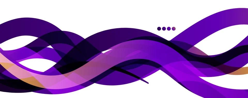 Abstract background - transparent overlapping wavy lines on white pattern Stock Illustration