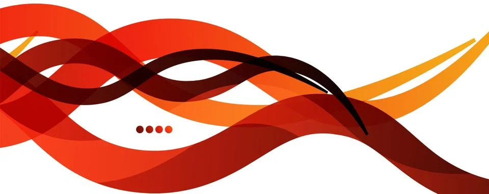 Abstract background - transparent overlapping wavy lines on white pattern 스톡 일러스트