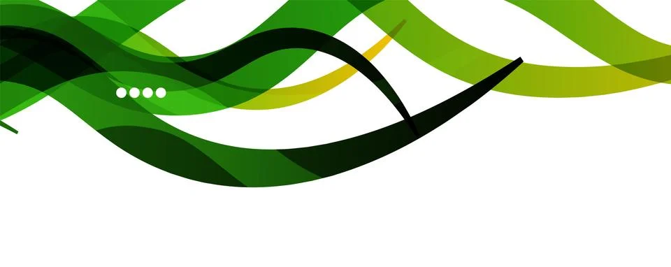 Abstract background - transparent overlapping wavy lines on white pattern Stock Illustration
