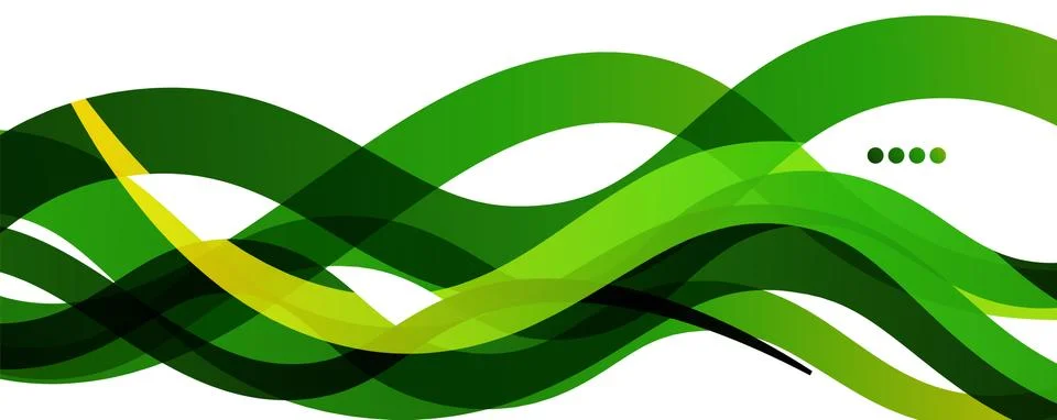 Abstract background - transparent overlapping wavy lines on white pattern Stock Illustration