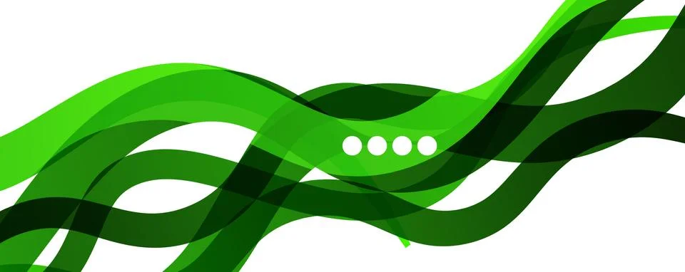 Abstract background - transparent overlapping wavy lines on white pattern Stock Illustration