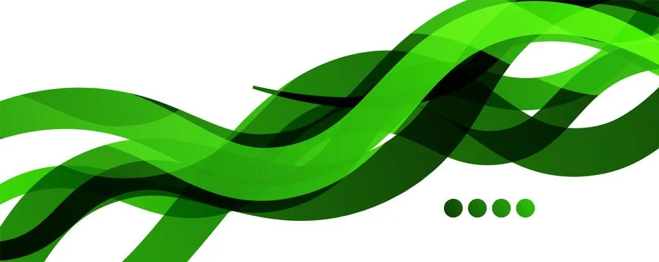 Abstract background - transparent overlapping wavy lines on white pattern Stock Illustration