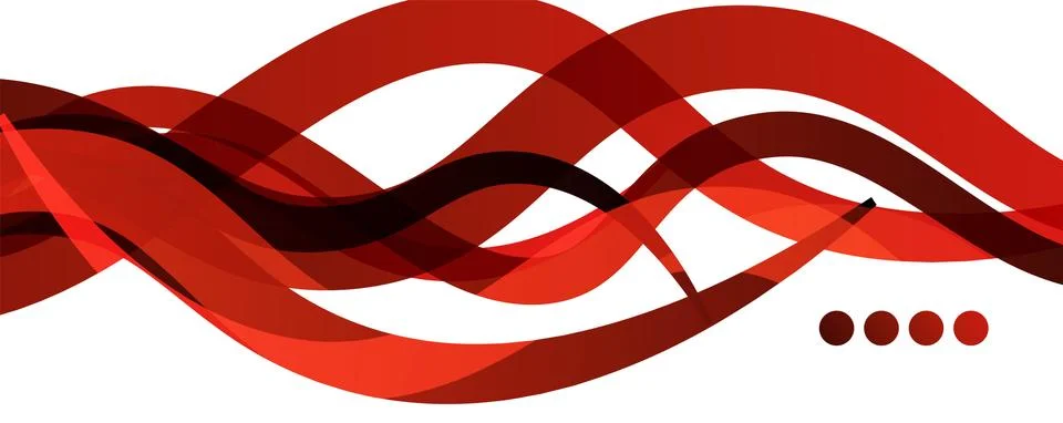 Abstract background - transparent overlapping wavy lines on white pattern イラスト素材