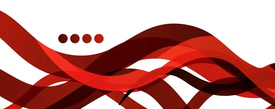 Abstract background - transparent overlapping wavy lines on white pattern Illustrazione stock