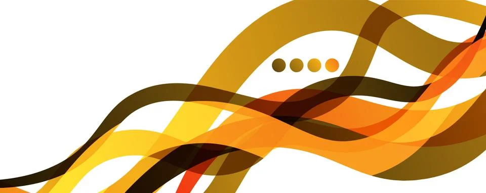 Abstract background - transparent overlapping wavy lines on white pattern Stock Illustration