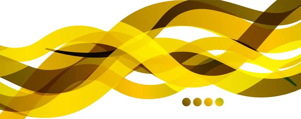 Abstract background - transparent overlapping wavy lines on white pattern Illustrazione stock