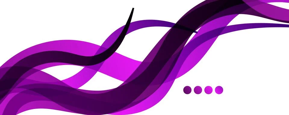 Abstract background - transparent overlapping wavy lines on white pattern Illustrazione stock