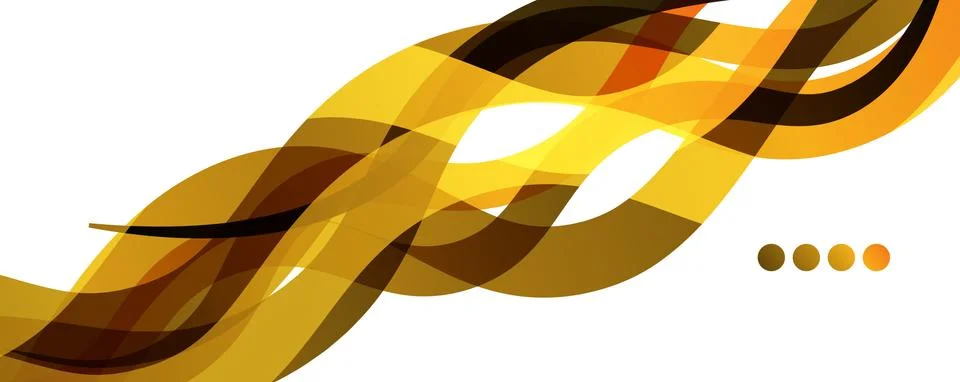 Abstract background - transparent overlapping wavy lines on white pattern Stock Illustration