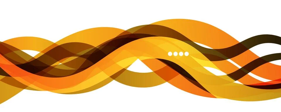 Abstract background - transparent overlapping wavy lines on white pattern Stock Illustration
