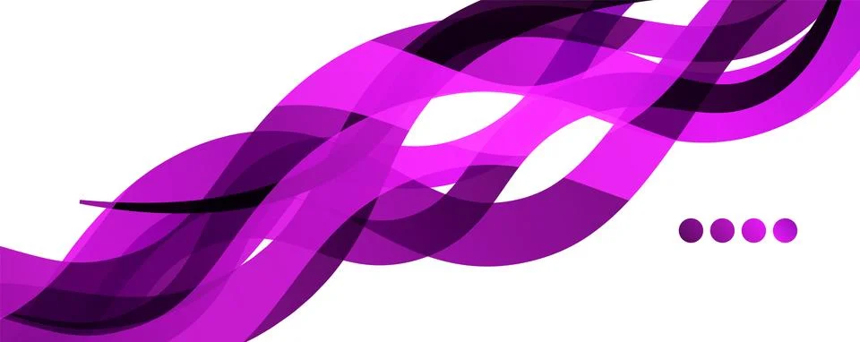 Abstract background - transparent overlapping wavy lines on white pattern Stock Illustration