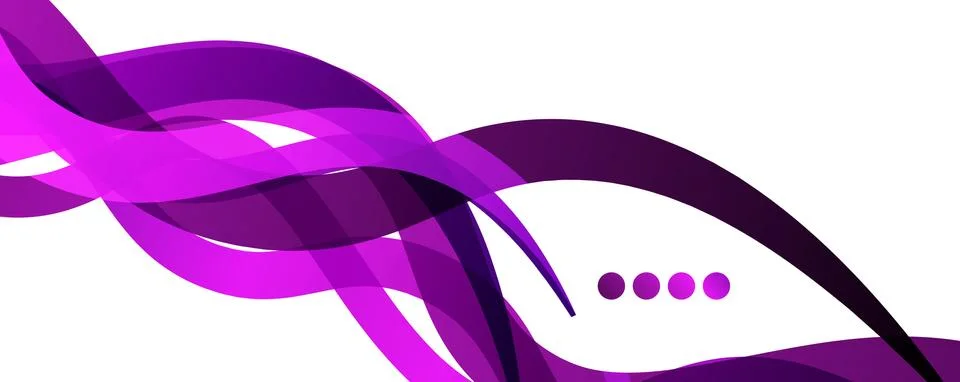 Abstract background - transparent overlapping wavy lines on white pattern Stock Illustration