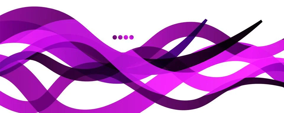 Abstract background - transparent overlapping wavy lines on white pattern Stock Illustration