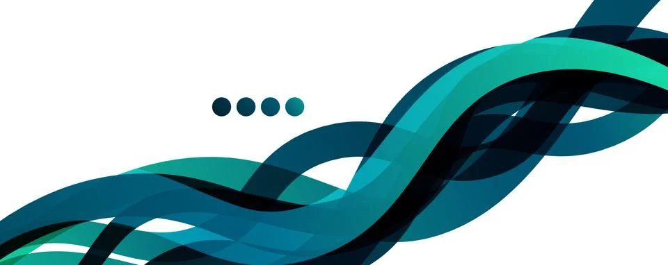 Abstract background - transparent overlapping wavy lines on white pattern 스톡 일러스트