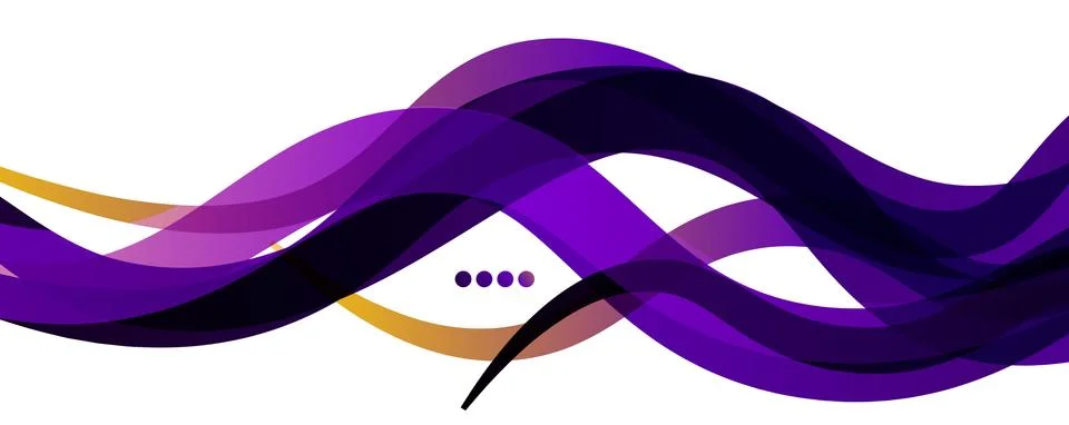Abstract background - transparent overlapping wavy lines on white pattern 스톡 일러스트