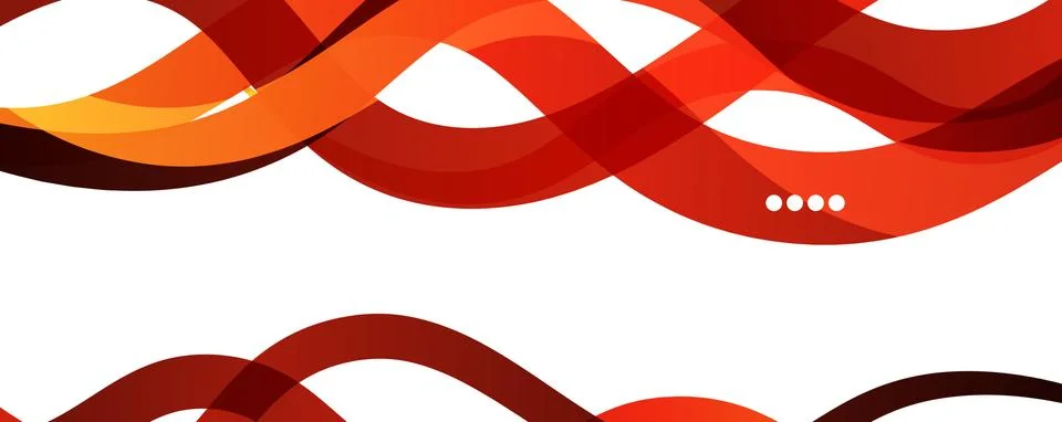 Abstract background - transparent overlapping wavy lines on white pattern Stock Illustration