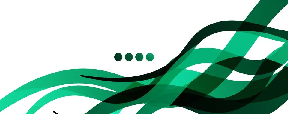 Abstract background - transparent overlapping wavy lines on white pattern Stock Illustration