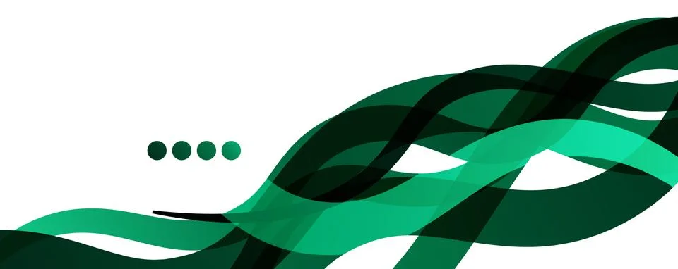 Abstract background - transparent overlapping wavy lines on white pattern Stock Illustration