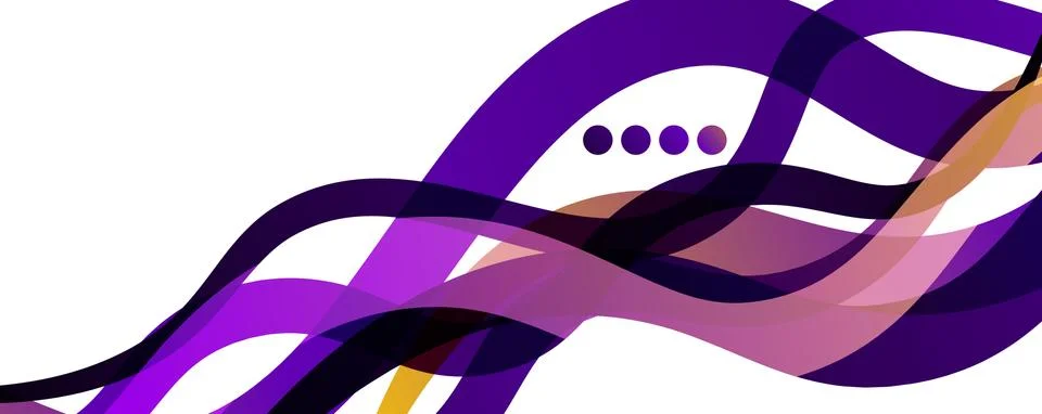 Abstract background - transparent overlapping wavy lines on white pattern 스톡 일러스트
