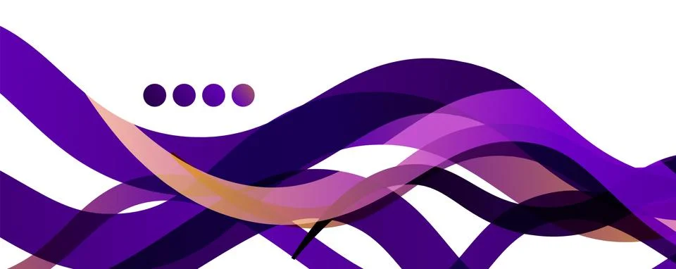 Abstract background - transparent overlapping wavy lines on white pattern Stock Illustration