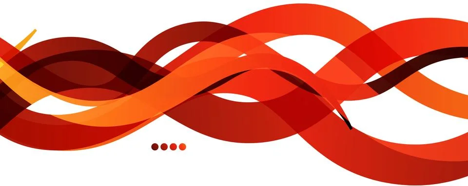 Abstract background - transparent overlapping wavy lines on white pattern Stock Illustration
