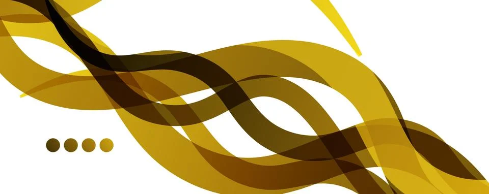 Abstract background - transparent overlapping wavy lines on white pattern Stock Illustration