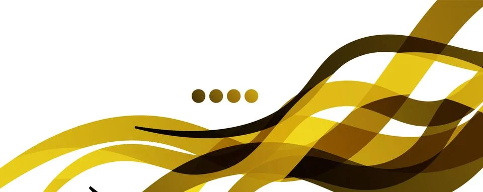 Abstract background - transparent overlapping wavy lines on white pattern Illustrazione stock