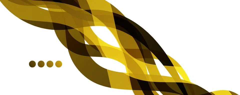 Abstract background - transparent overlapping wavy lines on white pattern Stock Illustration