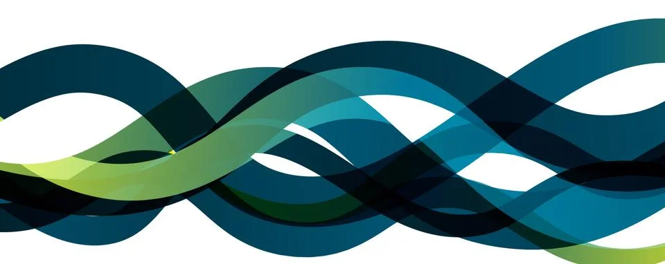 Abstract background - transparent overlapping wavy lines on white pattern 스톡 일러스트