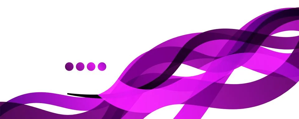 Abstract background - transparent overlapping wavy lines on white pattern Stock Illustration