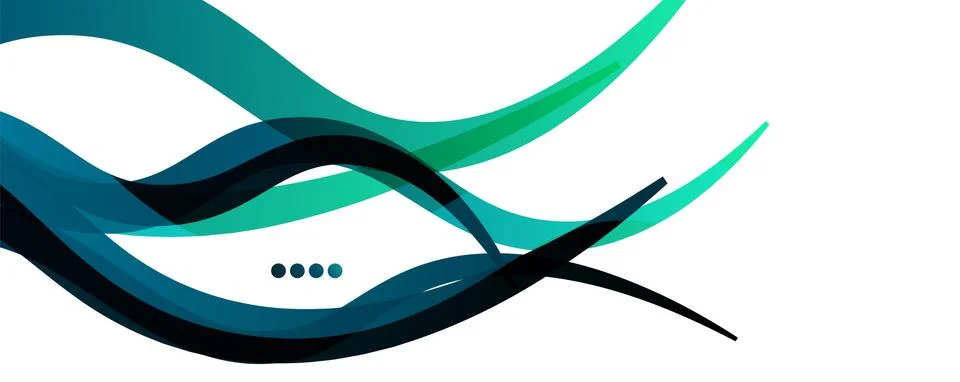 Abstract background - transparent overlapping wavy lines on white pattern イラスト素材