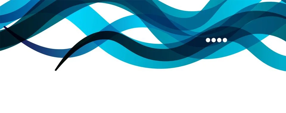 Abstract background - transparent overlapping wavy lines on white pattern 스톡 일러스트
