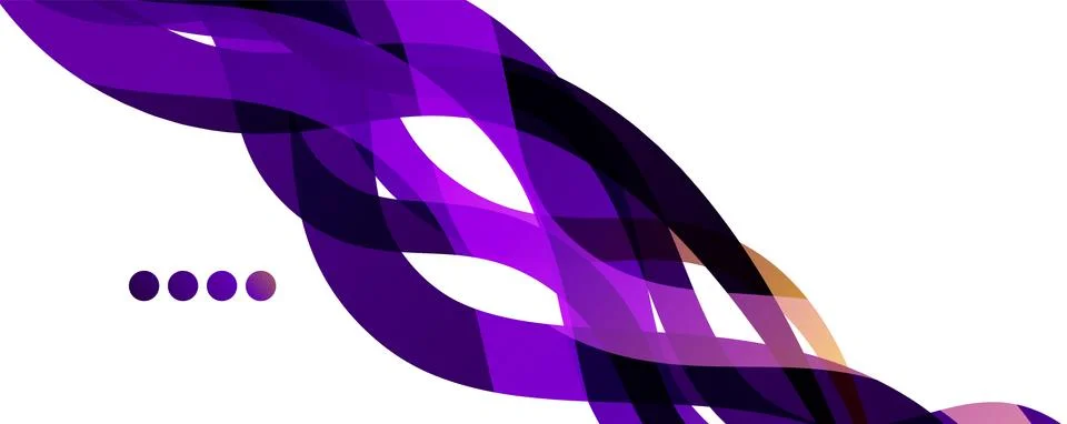 Abstract background - transparent overlapping wavy lines on white pattern 스톡 일러스트
