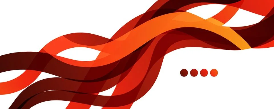 Abstract background - transparent overlapping wavy lines on white pattern Stockillustratie