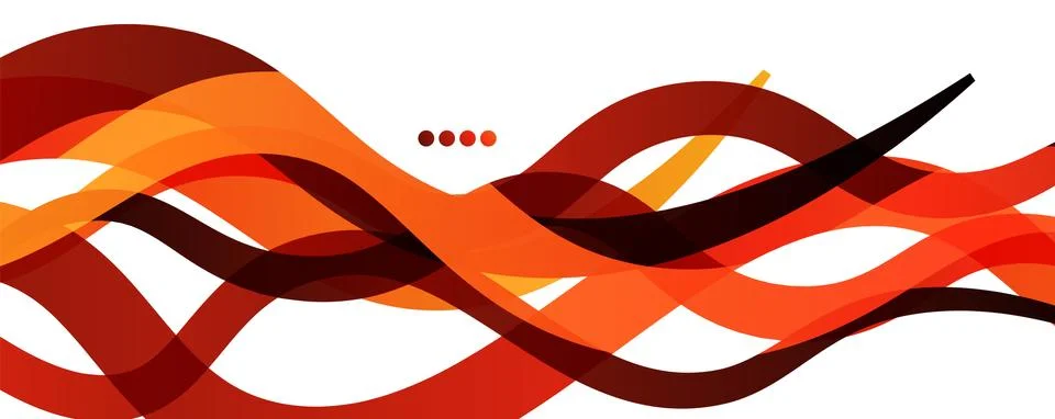 Abstract background - transparent overlapping wavy lines on white pattern 스톡 일러스트