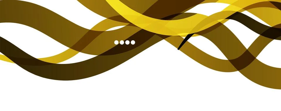 Abstract background - transparent overlapping wavy lines on white pattern Stock Illustration